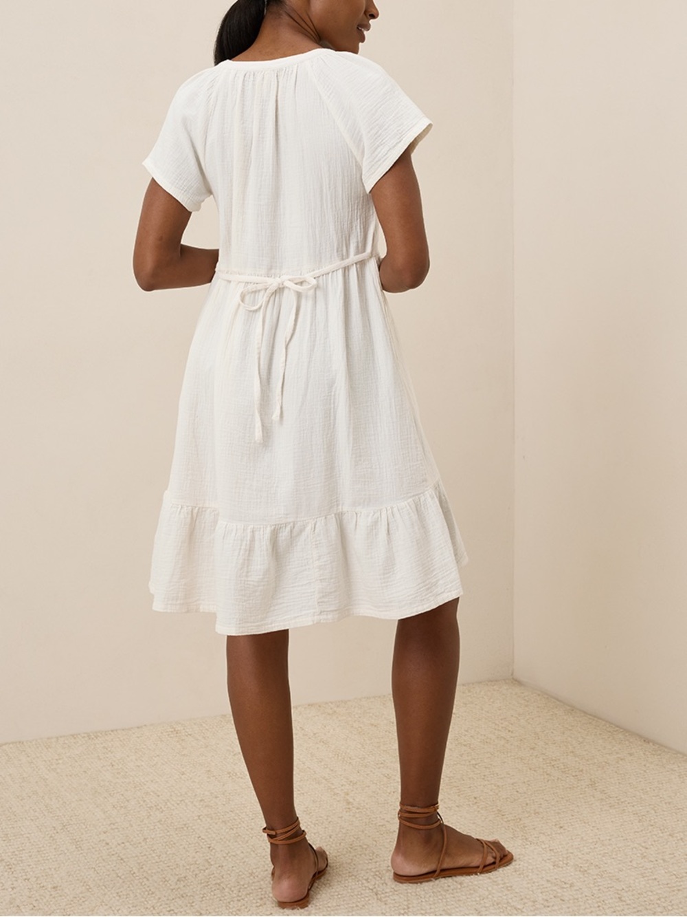 PACT double gauze breezy dress - Picture 2 of 7